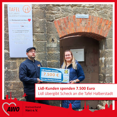 Lidl-Kunden spenden 7.500 Euro