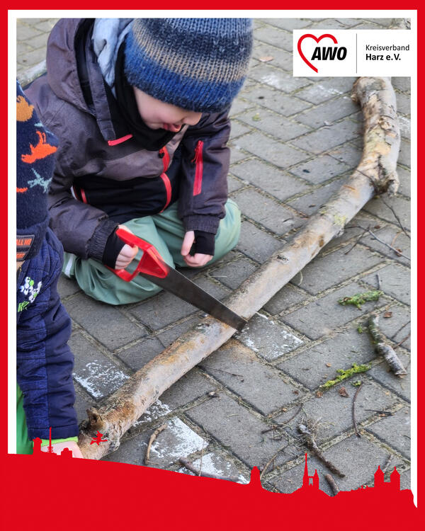 Ein Tannenbaum wird kleingesägt